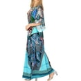 thumbnail image 2 of HAPPY BAY Women's African Beach Maxi Slit Dresses Caftan Loungewear Dashiki Print Casual Long Cover up Caftans for Women Plus One Size Buttercup, Geometric, 2 of 3