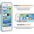thumbnail image 3 of iPhone 5/5s/SE Case, CellEver Dual Guard Protective Shock-Absorbing Scratch-Resistant Rugged Drop Protection Cover For iPhone 5/5S/SE (Mint), 3 of 6