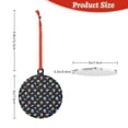 thumbnail image 3 of KLL Fastfood Pattern Acrylic Christmas Ornaments,1 PCS Xmas Tree Decor with Ribbon 3" Christmas Décor Christmas Pendant for Hanging on Tree & Party Favors-Round Shape, 3 of 7