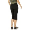 thumbnail image 2 of Lee Women's Petite Relaxed-Fit Capri Pant, Black, 16, 2 of 2