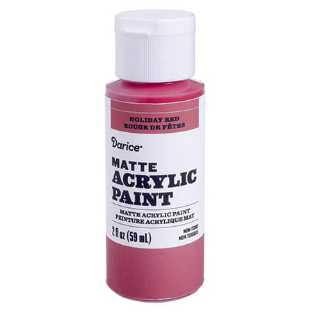 Coat upside down terra cotta pots in this matte acrylic paint. Its cheery holiday red color and a pom pom on the top make cute Santa