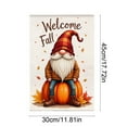 thumbnail image 3 of HomeKingdee Fall Gnome House Flag, Fall Decor Gnomes Flag, Autumn Flags Pumpkin Leaves Signs Home Decorations Rustic Welcome Outdoor Farmhouse Thanksgiving, 3 of 7