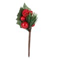 thumbnail image 2 of Christmas Simulation Berry Bouquet with Green Leaves Red Fruit DIY Photograph Set for Wedding Birthday Party Home Decoration, 2 of 11