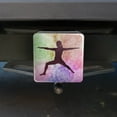 thumbnail image 4 of Warrior II 2 Yoga Pose Tow Trailer Hitch Cover Plug Insert, 4 of 6