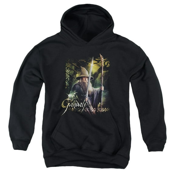 Hobbit - Sword And Staff - Youth Hooded Sweatshirt - Large