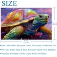 thumbnail image 5 of Sea turtle Blankets & Throws: Soft and Warm Microfiber Throw Blanket, Printed Lightweight Sofa, Bed, Couch, Office, Camping Blanket, 5 of 6