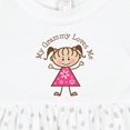thumbnail image 4 of Inktastic My Grammy Loves Me Girls Baby Dress, 4 of 5