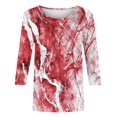 thumbnail image 5 of Pisexur Chandails en Molleton d'Halloween pour Femmes Manches 3/4 Col Rond Chandails en Molleton Graphiques Amusants Chandails à Capuchon Chandail Tops Tendance Automne Chandail Tops Blouses, 5 of 5
