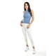 thumbnail image 5 of Blusa básica cuello halter juvenil Roman Fashion 0088 Azul claro G, 5 of 5