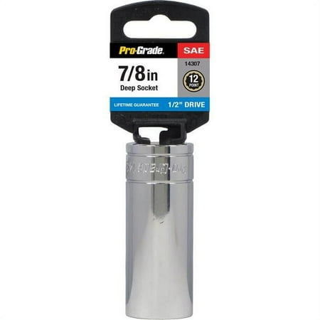 UPC: 0035794143060 | Pro-Grade 14307 0.5 Drive x 0.87 in. 12 Point Deep Socket
