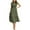 Green, variant on ZQUUVOU Women's Summer Bohemian Dress Short Sleeve Long Beach Sun Dresses Solid Maxi Dress Olive Green