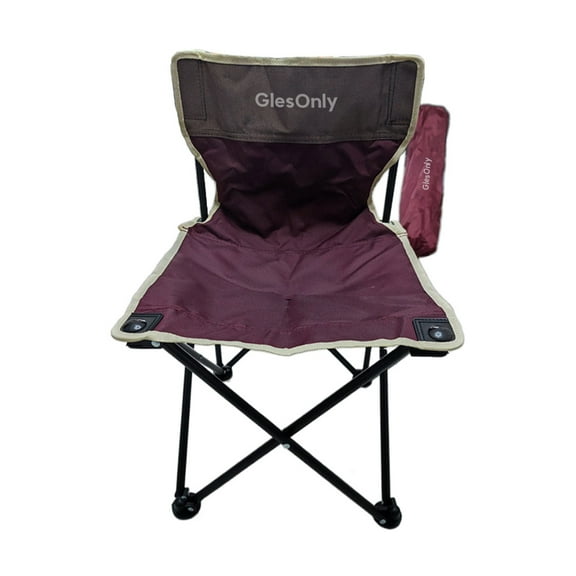 GlesOnly Beach chairs, Folding Portable Beach Chair, Lightweight High Back Low Seat for Tent & Shelter & Camping, Purple