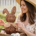 thumbnail image 4 of Rattan Bunny Outdoor, Easter Outdoor Decoration, Spring-Themed Rabbit for Home Garden and Lawn Decor - (B_11.02"), 4 of 8