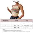 thumbnail image 4 of Camiseta sin mangas para mujer, diseño colorido, cuello halter, espalda descubierta, corbata, camiseta sin mangas para cita de viaje, 4 of 4