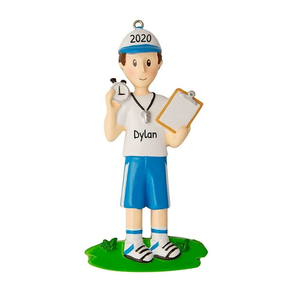 Ornaments by Elves Personalized Sports Christmas Tree Ornament with Whistle 2024 .25lbs