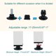 thumbnail image 3 of Patas Ajustables Uxcell 20 x 20mm Inserciones Cuadradas Deslizadores de Muebles 10 Juegos Negros, 3 of 7