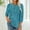 Blue, variant on EchfiProm Crew Neck T-Shirts for Women Trendy Blue Tops Pullover 3/4 Sleeve Dressy Casual Ladies Loose