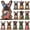 #01-D, variant on Interchangeable Seasonal Animal Wooden Decor Set with Magnetic Hats, Cute Cat Desk Sign for Home Office, Tiered Tray, and Farmhouse Tabletop Display