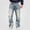 Blue, variant on HOMADLES Men's Loose Fit Jeans Straight Leg Stretch Soft Casual Pants Side Pocket Fashion Pants Blue Size 3XL