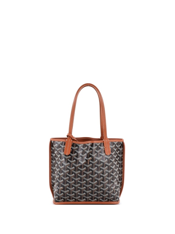 Pre-Owned Anjou Reversible Tote Coated Canvas Mini By Rebag