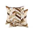 thumbnail image 2 of TORINO CHEVRON COWHIDE PILLOW 18"X18" 2-PACK, 2 of 2