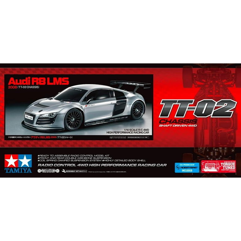 タミヤ　Audi R8 LMS 2008 ボディ 1/10 Audi R8 Lms 2008 Clear Body Set [Tamiya] 51754 – Super