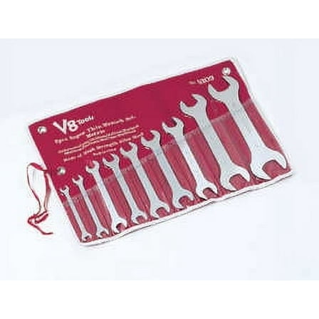 V8 Hand Tools 8109 Metric Super Thin Wrench Set, 9pc