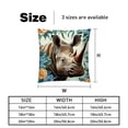 thumbnail image 5 of Rhinoceros Covers Set of 2, Unique Patterns, 16x16 18x18 20x20 Inches for Various Occasions, Decorative Cushion Inserts for Couch and Bed, 5 of 6