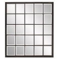 thumbnail image 1 of HomeRoots 383709 Rectangular Antique Black Finish Mirror with Beveled Edge, 1 of 1