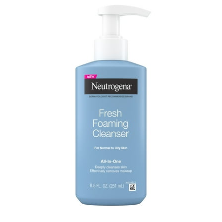 Neutrogena Fresh Foaming Facial Cleanser & Makeup Remover, 8.5 fl. oz