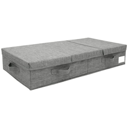 

1Pcs Under Bed Bag with Lid Foldable Underbed Storage Bin Large Capacity Clothes Organizer 4 Reinforced Handle Oxford Cloth Comforters Bedding Container for Bedroom