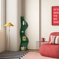 thumbnail image 2 of Yowos Corner Shelf, Modern 5-Tier Wall Corner Bookshelf, Stylish Wavy Corner Small Bookcase Storage Rack Plant Stand with Unique Shape for Living Room, Home Office, Green, 2 of 10