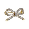 thumbnail image 1 of Women Brooch Bowknot Shape Anti-Rust Finish Shawl Clip with Faux Pearl Rhinestones Inlaid Sweaters Scarves Jackets Decorative Anti-exposure Pin, 1 of 8