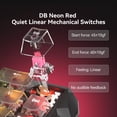 thumbnail image 4 of DarkBeacon Blade 68 Quiet Mechanical Gaming Keyboard RGB 65% Compact, Wired, Linear, 4 of 10