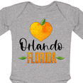 thumbnail image 4 of Inktastic Orlando Florida Orange in Heart Boys or Girls Long Sleeve Baby Bodysuit, 4 of 5
