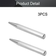Enhance your living space with this set of 3 elegant chrome centerpieces boasting exquisite octagon shank points. Elevate your home decor with sophistication and style.