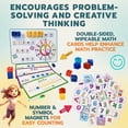 thumbnail image 4 of Juego de bloques magnéticos OLEZAR de 40 piezas con tablero y kit de matemáticas para niños de 4 a 8 años, 4 of 8