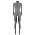 thumbnail image 3 of Haitryli Women Yoga Jumpsuit Full Body Dance Bodysuit Athletic Sport Long Leotard Unitard Charcoal Grey M, 3 of 7
