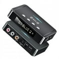 thumbnail image 1 of Wireless Audio Transmitter LED Digital Display Aux Rca Spdif Connection Adapter Fm Transmitter Black, 1 of 5