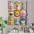 thumbnail image 4 of Abstract Geometric Safari Animal Canvas Print, Wall Art for Living Room Bedroom Office Nursery Playroom, 4 of 8