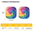 thumbnail image 5 of Bulopur Tie Dye Sun Shade for Car Windshield All Season Protection Sun Visor for Car Windshield Easy Use Front Window Shield Blocker Screen Visor Protector Cover for Most Cars, 2 Pcs, 5 of 6