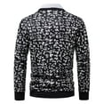 thumbnail image 3 of Mens SpringSummer Thin Printed Large Pocket Knit Cardigan Sweater Jacket, 3 of 6