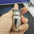 thumbnail image 5 of Urnas pequeñas de corazón de alas de ángel de acero inoxidable Tus alas estaban listas Recuerdos de urna de cenizas de cremación BANYUO Hogar, 5 of 5