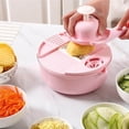 thumbnail image 2 of kurtrusly Multifunctional Vegetable Cutter With Drain Basket Potato Chip Slicer Grater Shredder Kitchen Tools, 2 of 6