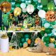 thumbnail image 2 of Muyoka Kit de arco de globos surtidos con tema Tropical Jungle Safari para niños y niñas, globos para fiesta de cumpleaños, Kit de globos de látex reutilizables de 103 Uds. Muyoka Hogar, 2 of 7