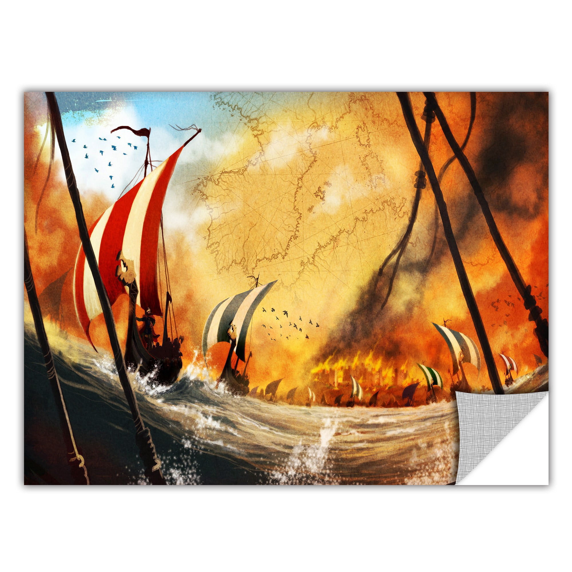 Luis Peres "Old Times 2" Removable Wall Art Graphic