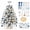 White, variant on Jingle Beads Kit, DIY Beaded Christmas Tree Craft Set with Colorful Beads and Tabletop Holiday Decoration