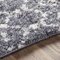 thumbnail image 6 of Hauteloom Deepwater Living Room, Bedroom Area Rug - Bohemian, Transitional - Plush Pile - Gray, White - 2' x 2'11", 6 of 7