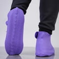 thumbnail image 3 of Gwong hogar 2pcs cubiertas de zapatos diseño de banda pegajosa elástica elástica unisex unisex adultos superpachados de silicona suave para acampar Gwong 21095554, 3 of 7