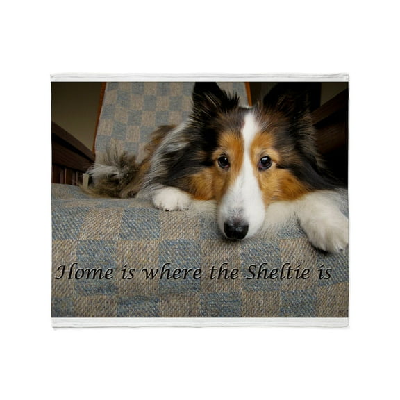 CafePress - Home Is Where The Sheltie Is Throw Blanket - Soft Fleece Throw Blanket, 50"x60" for All Ages